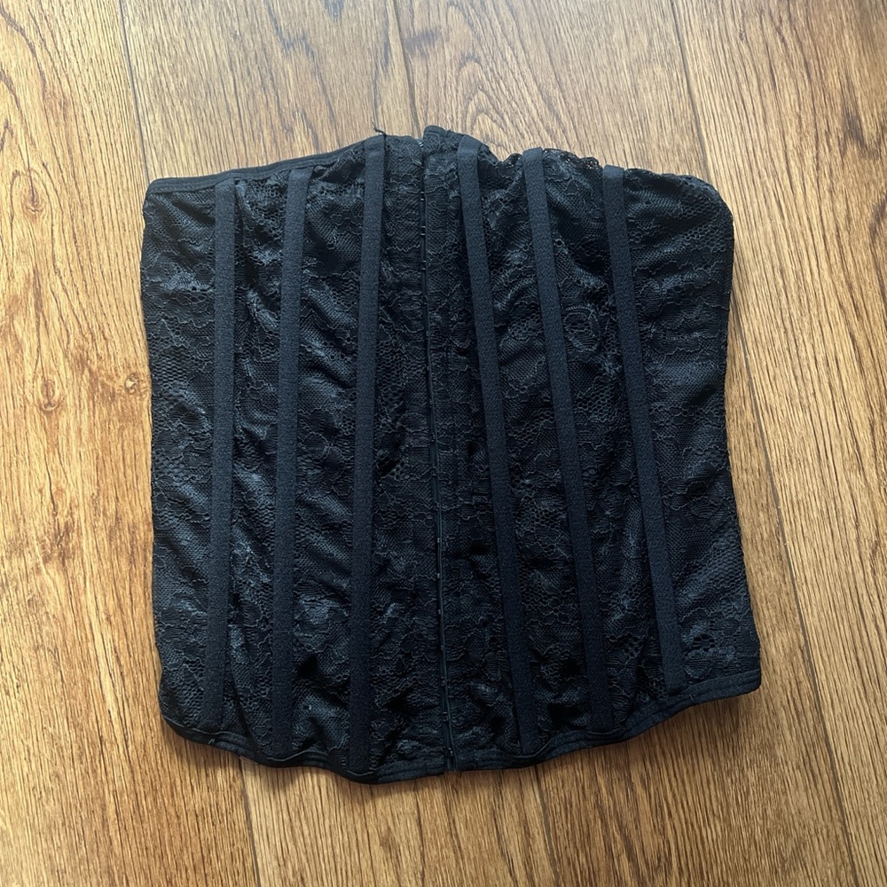 (Never Worn) Charlotte Russe Black Lace Corset Top